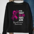 No One Fights Alone Breast Cancer Awareness Meaningful Gift Sweatshirt Gifts for Old Women