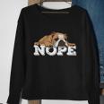 Nope Lazy English Bulldog Dog Lover Tshirt Sweatshirt Gifts for Old Women