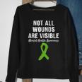 Not All Wounds Are Visible Mental Health Awareness Tshirt Sweatshirt Gifts for Old Women