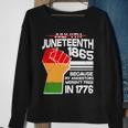 Not July 4Th Juneteenth Sweatshirt Gifts for Old Women