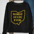 Ohio Worst State V2 Sweatshirt Gifts for Old Women