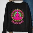 Padmasana Yoga Lotus Pose Sweatshirt Gifts for Old Women