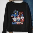 Patriotic Gnomes 4Th Of July Funny Gnome Love American Flag Gift Sweatshirt Gifts for Old Women