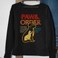 Paw And Order Special Feline Unit Pets Training Dog And Cat Sweatshirt Gifts for Old Women