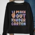 Peace Out Kindergarten Grade 2022 Happy Last Day Of School Cool Gift Sweatshirt Gifts for Old Women