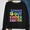 Peace Out Kindergarten Grade 2022 Happy Last Day Of School Gift Sweatshirt Gifts for Old Women