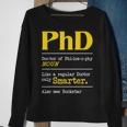 Phd Graduate Phd Graduation Doctorate Degree Definition Men Women Sweatshirt Graphic Print Unisex Gifts for Old Women