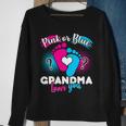 Pink Or Blue Grandma Loves You Tshirt Sweatshirt Gifts for Old Women