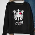 Pregnant Skeleton Ribcage With Baby Costume Sweatshirt Gifts for Old Women