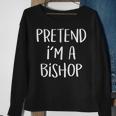 Pretend Im A Bishop Chess Costume Funny Halloween Party Sweatshirt Gifts for Old Women