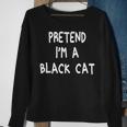Pretend Im A Black Cat Halloween 2021 Lazy Funny Sweatshirt Gifts for Old Women