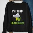 Pretend Im A Crocodile Halloween Quote Sweatshirt Gifts for Old Women