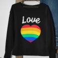 Pride Month Funny Rainbow Heart Gay And Lgbt Sweatshirt Gifts for Old Women
