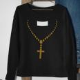 Priest Costume Cross Religion Sweatshirt Gifts for Old Women