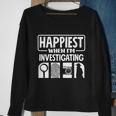 Private Detective Crime Investigator Investigating Cool Gift Sweatshirt Gifts for Old Women