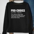 Pro Choice Definition V2 Sweatshirt Gifts for Old Women