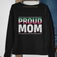 Proud Mom Abrosexual Flag Lgbtq Queer Mothers Day Abrosexual Funny Gift Sweatshirt Gifts for Old Women