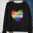 Proud Mom Lgbt Rainbow Gay Pride Gift Mothers Day Gift Sweatshirt Gifts for Old Women