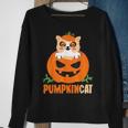 Pumpkin Cat Cute Kitty Trick Or Treat Halloween Costume Sweatshirt Gifts for Old Women