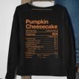 Pumpkin Cheesecake Nutrition Facts Thanksgiving Turkey Day V2 Sweatshirt Gifts for Old Women