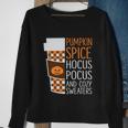 Pumpkin Spice Hocus Pocus And Cozy Sweaters Halloween Quote Sweatshirt Gifts for Old Women