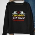 Race Car Birthday Party Racing Family Grandma Pit Crew Sweatshirt Gifts for Old Women