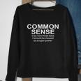 Rare Common Sense Adults Funny Gift Sweatshirt Gifts for Old Women