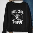 Reel Cool Poppi Fishing Fathers Day Grandpa Dad Sweatshirt Gifts for Old Women