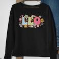 Retro Leo Zodiac Sign Astrology July August Birthday Leo V3 Sweatshirt Gifts for Old Women