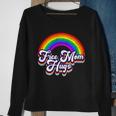 Retro Vintage Free Mom Hugs Rainbow Lgbtq Pride V2 Sweatshirt Gifts for Old Women