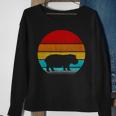 Retro Vintage Hippopotamus Sweatshirt Gifts for Old Women