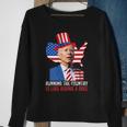 Running The Country Is Like Riding A Bike Anti Biden Sweatshirt Gifts for Old Women