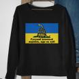 Russian Warship Go Fuck Yourself Shirt Snake Ukrainian Flag Tshirt Sweatshirt Gifts for Old Women