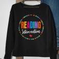 School Support Specialist Teacher Squad Reading Intervention V2 Sweatshirt Gifts for Old Women