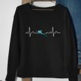 Scuba Diving Heartbeat Pulse Sweatshirt Gifts for Old Women