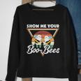 Show Me Your Boo Bees Halloween Quote Sweatshirt Gifts for Old Women