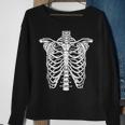 Skeleton Rib Cage Scary Halloween Costume Sweatshirt Gifts for Old Women