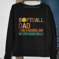Softball Dad Like A Baseball Dad Vintage Tshirt Sweatshirt Gifts for Old Women