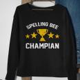 Spelling Bee Champian Funny Sweatshirt Gifts for Old Women