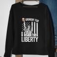 Statue Of Liberty Funny 4Th Of July American Flag Sweatshirt Gifts for Old Women