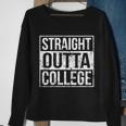 Straight Outta College Funny Senior Graduate Graudation Sweatshirt Gifts for Old Women