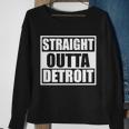 Striaght Outta Detroit Michigan Tshirt Sweatshirt Gifts for Old Women