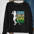 Swing Swear Drink Repeat Love Golf Funny Sweatshirt Gifts for Old Women