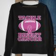 Tackle Breast Cancer Awareness Football Sweatshirt Gifts for Old Women