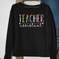 Teacher Assistant Cute Floral Design Sweatshirt Gifts for Old Women