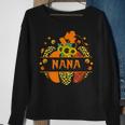 Thankful Grateful Blessed Nana Pumpkin Leopard Halloween Sweatshirt Gifts for Old Women