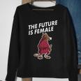 The Future Is Female Funny Splinter Meme Sweatshirt Gifts for Old Women