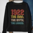 The Man The Myth The Legend 1922 100Th Birthday Sweatshirt Gifts for Old Women