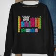 The Periodic Table Of Horror Movies Chemistry Science Men Women Sweatshirt Graphic Print Unisex Gifts for Old Women