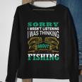 Thinking About Fishing Funny Tshirt Sweatshirt Gifts for Old Women